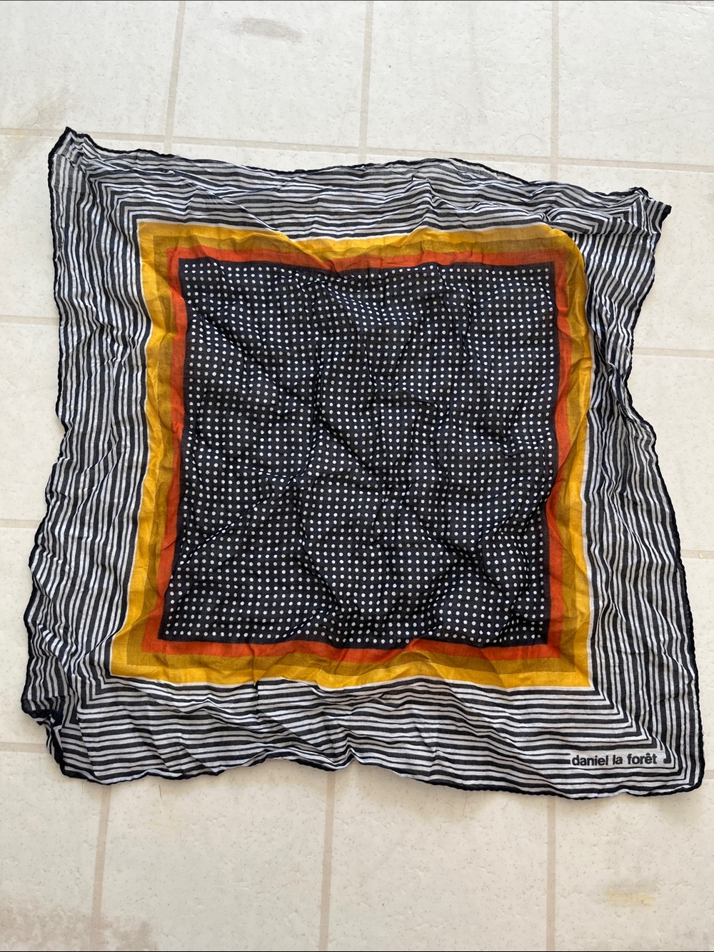 Vintage Daniel La Foret Scarf